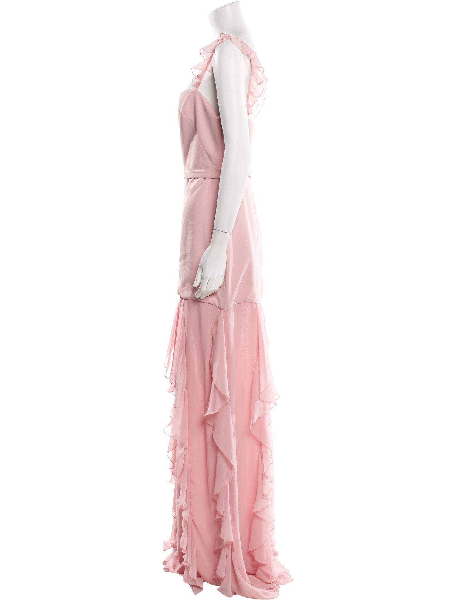Vera Wang Square Neckline Long Dress